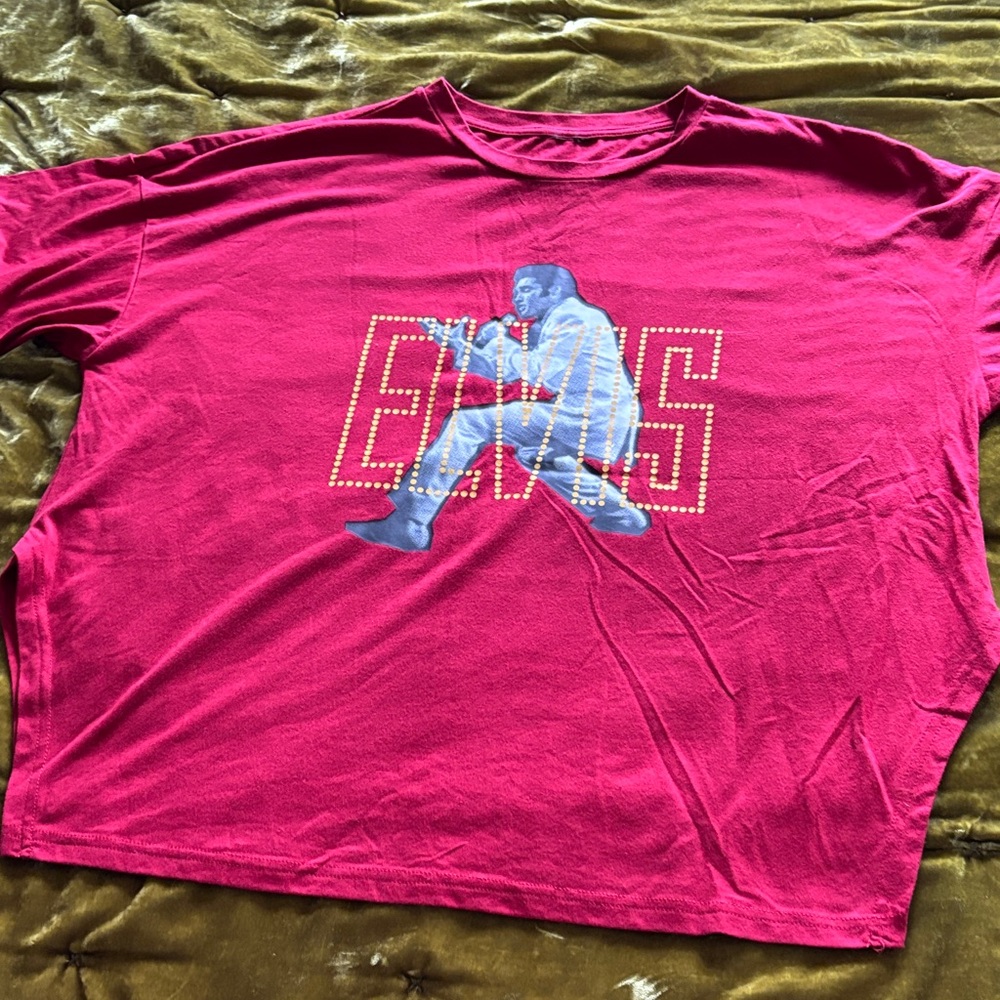 Elvis 68 red tshirt Graceland vlv rockabilly epic